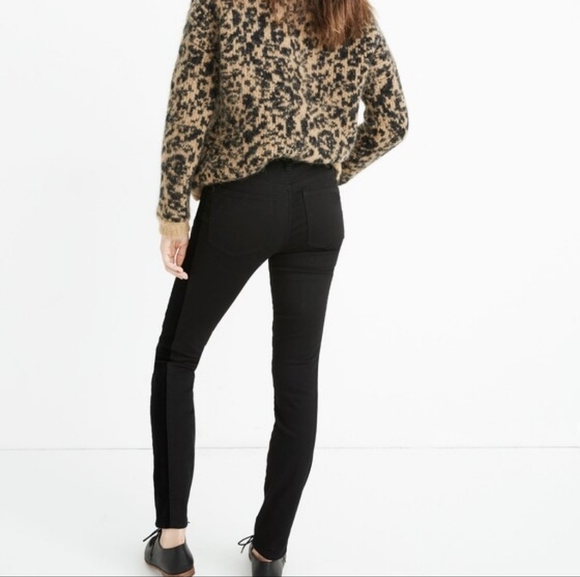 Madewell MidRise Skinny Jeans: Velvet Tuxedo Stripe, Color Esther Wash Size 27 - Picture 3 of 16